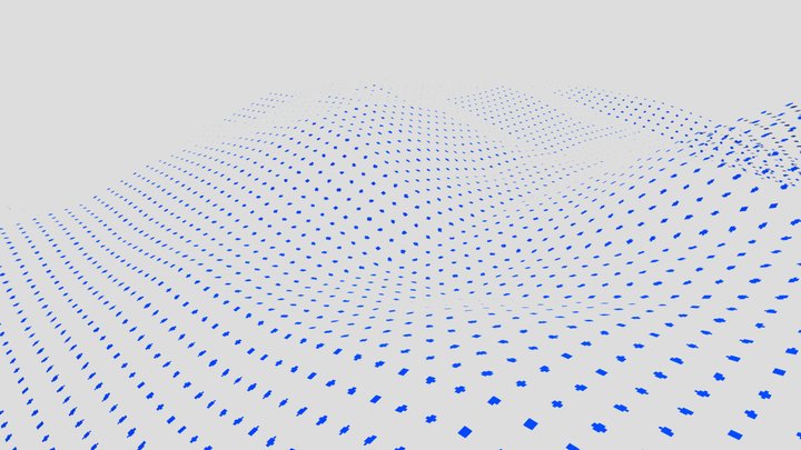 Wave Particles 3D Model