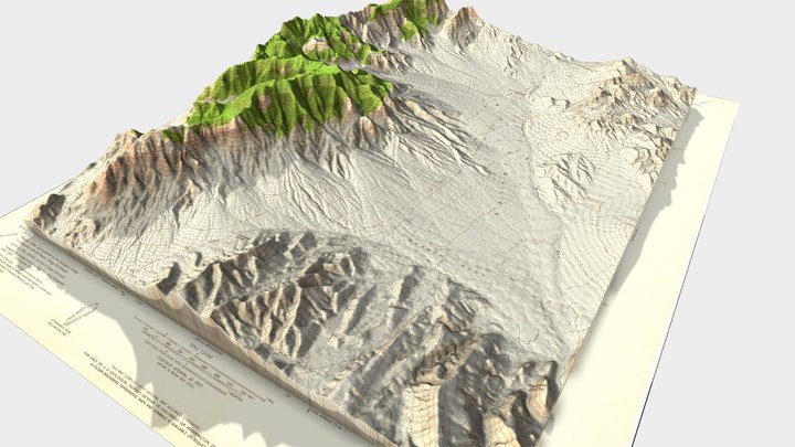 Mine Mountain, NV 1961 USGS Historical 3D Model