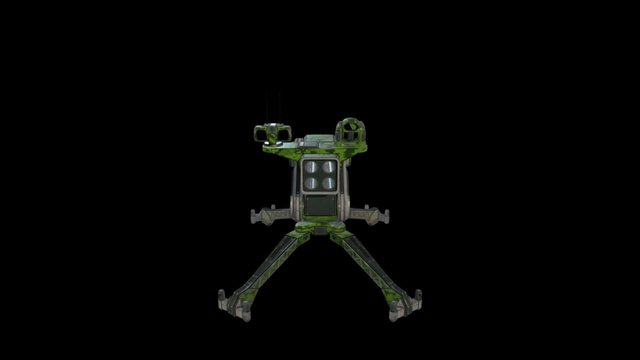 Havok Assault Turret 3D Model