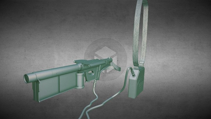 akria laser cannon 3D Model