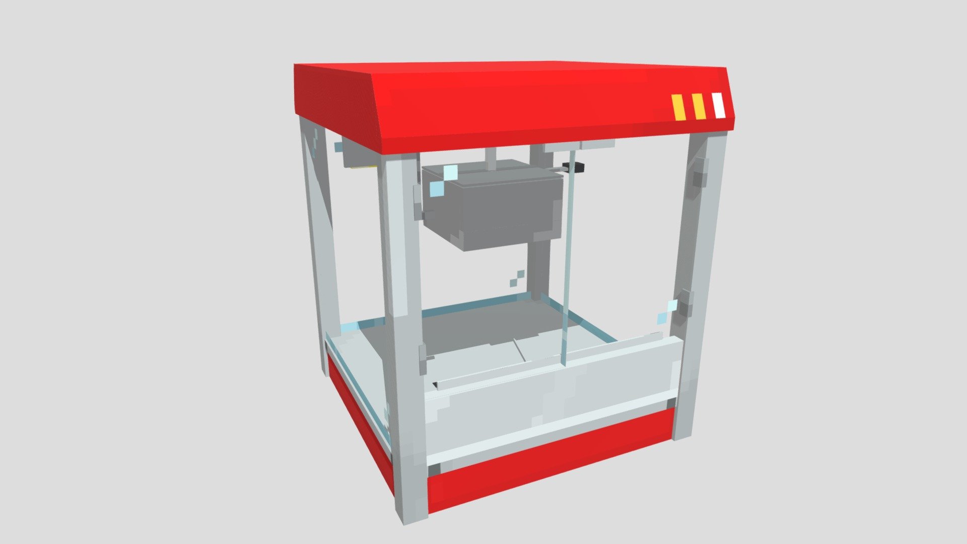Minecraft Popcorn Machine 3D model by CuteyCang [2755bd9] Sketchfab