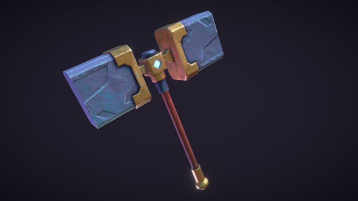 Stylised Hammer 3D Model