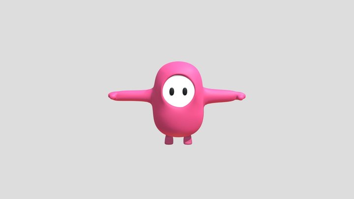 Base Fall Guys Model. 3D Model