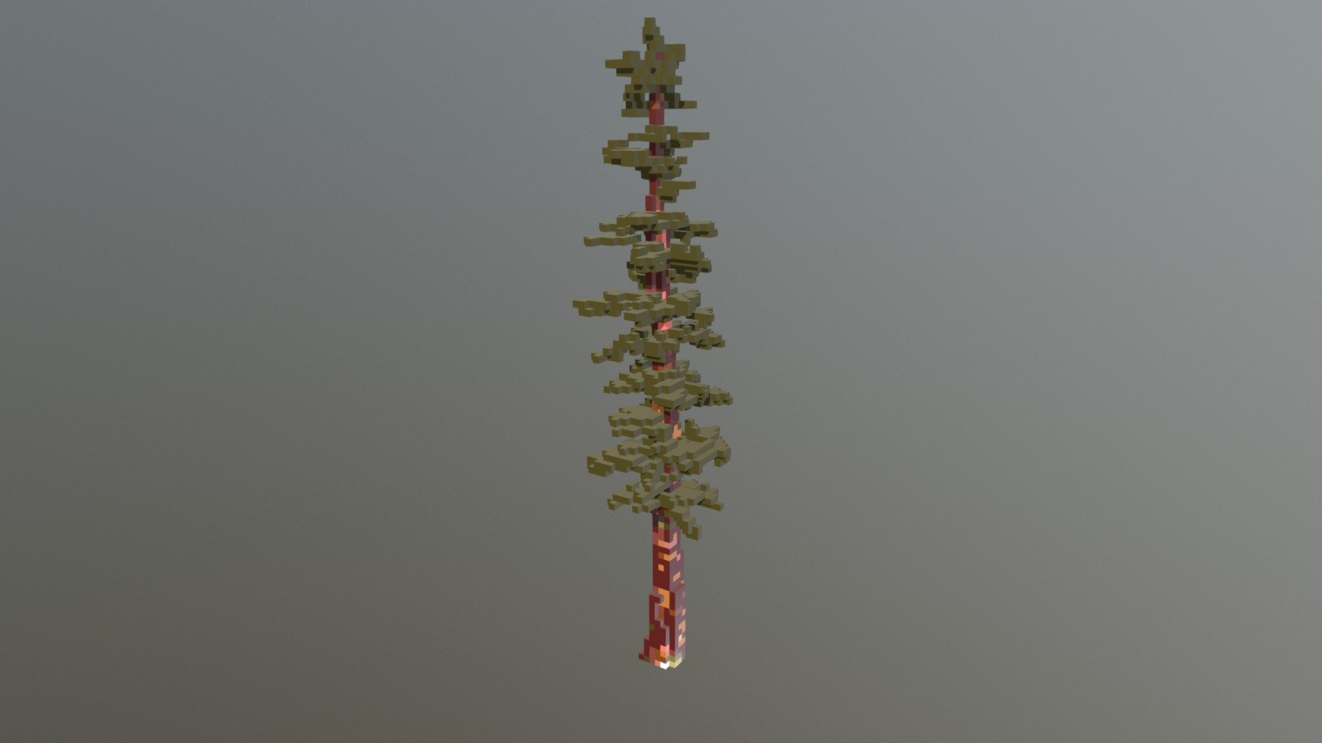 Sequoia Redwood Tree Voxel