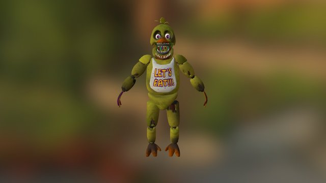 Withered-chica-v3-by-smoke-the-bear 3D Model