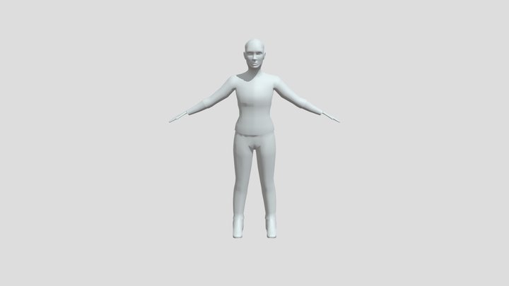 Female Character Model 3D Model