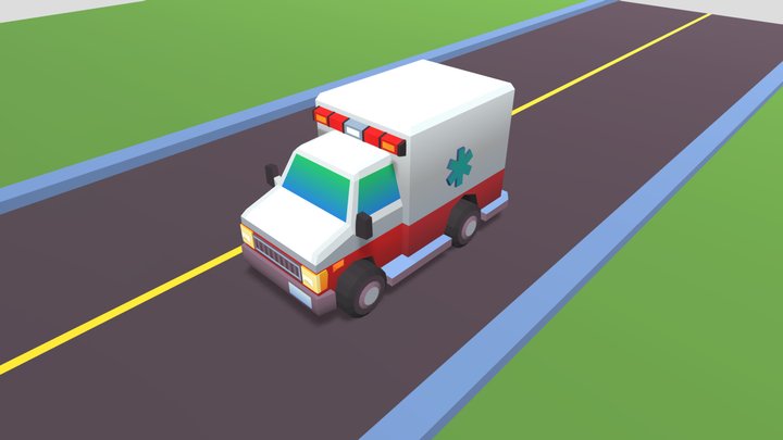 Ambulance Redo 3D Model