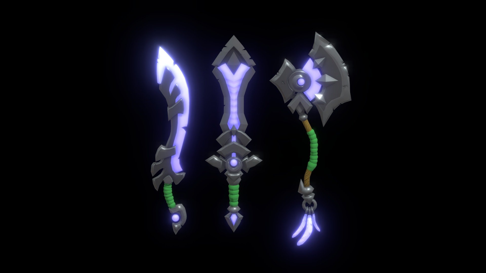 Moon Blades - 3D model by ETStudios [275d33d] - Sketchfab