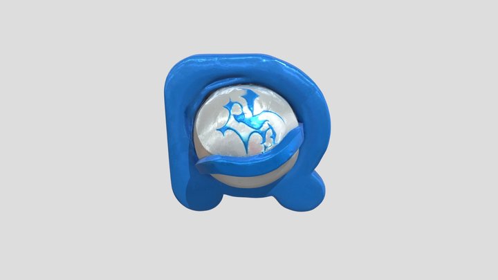 Sparkling Globe Icon 3D Model