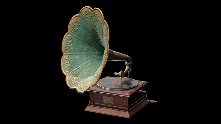 Game Ready Assets: Gramophone 3D Model