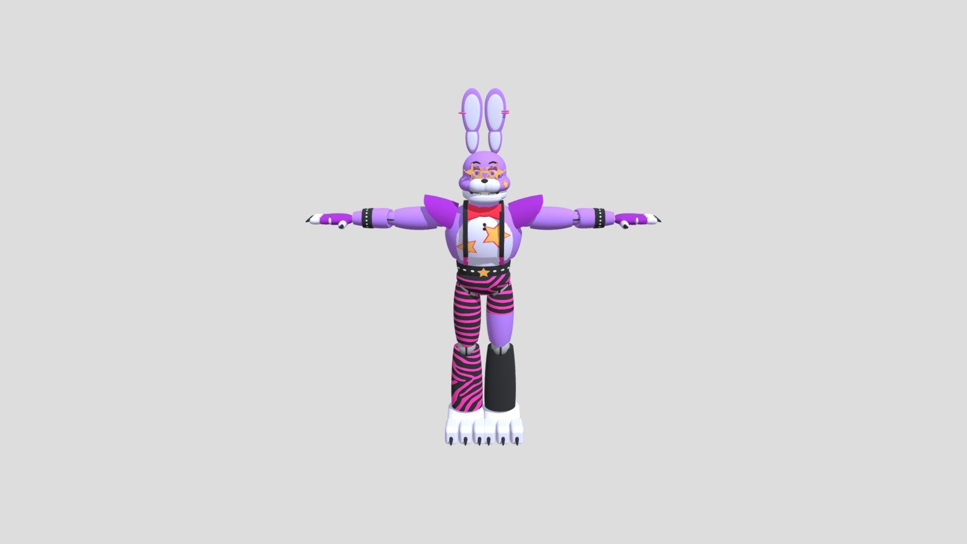 FNAF Glamrock bonnie (Fixed) - Download Free 3D model by Monster.EXEv2  (@Monster.EXEv2) [9340278]