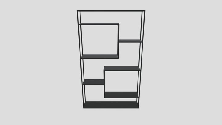 Multi Stack Offset Shelf 3D Model