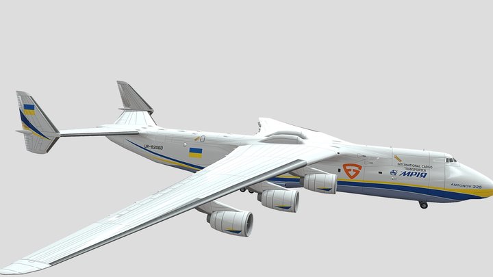 3D model AN 225 Dream plane 3D Model