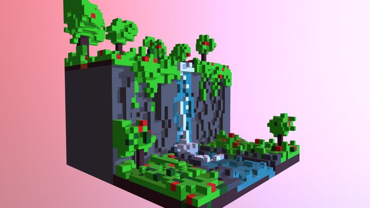 Water Fall 3D Model