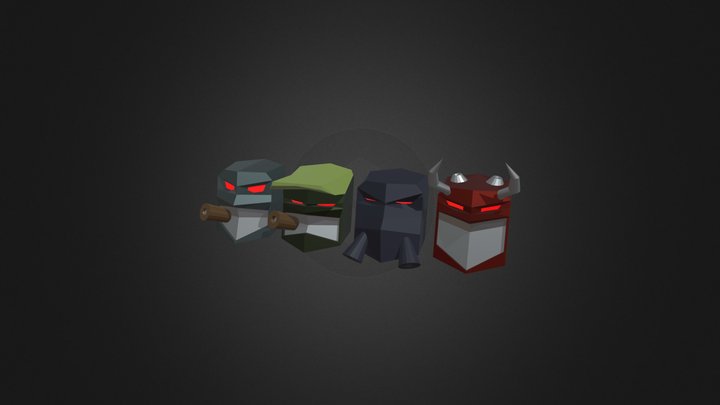 Helmets 3D Model