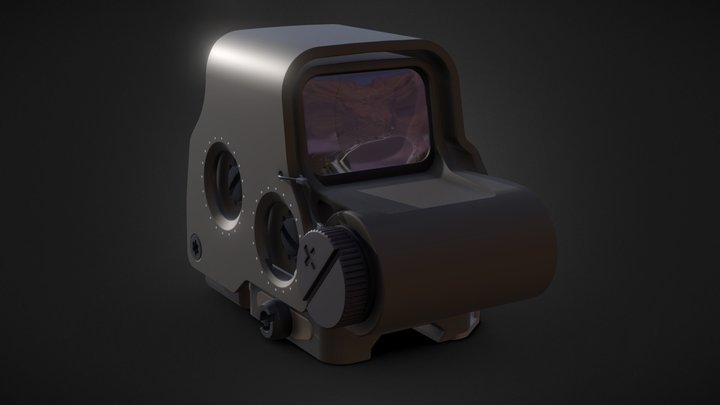 Holographic Sight Exps3 FREE 3D Model