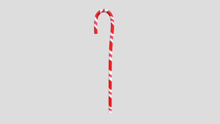 Candy cane in Nomad 3D Model