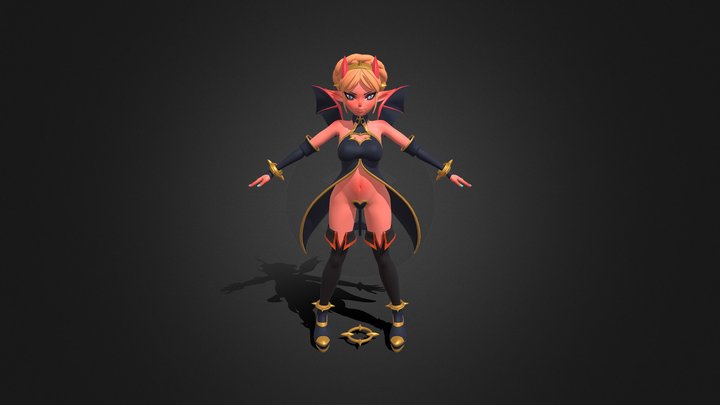 Demon Girl 3D Model