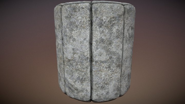 Stone top texture. 3D Model