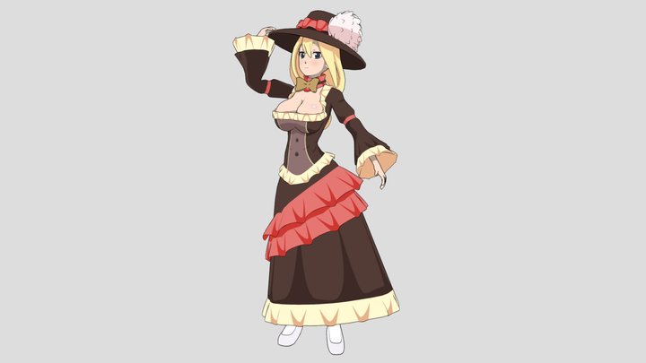 Konosuba - Darkness 3D Model