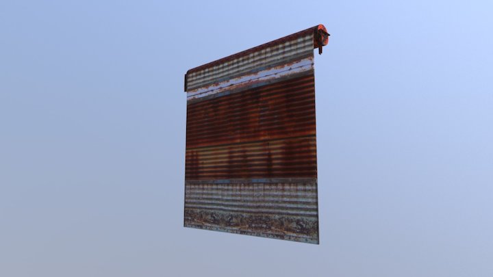 Rusty Garage Door [skin 3D Model