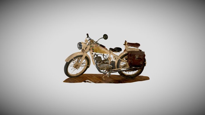 Adventure Motorcycle 3D Model