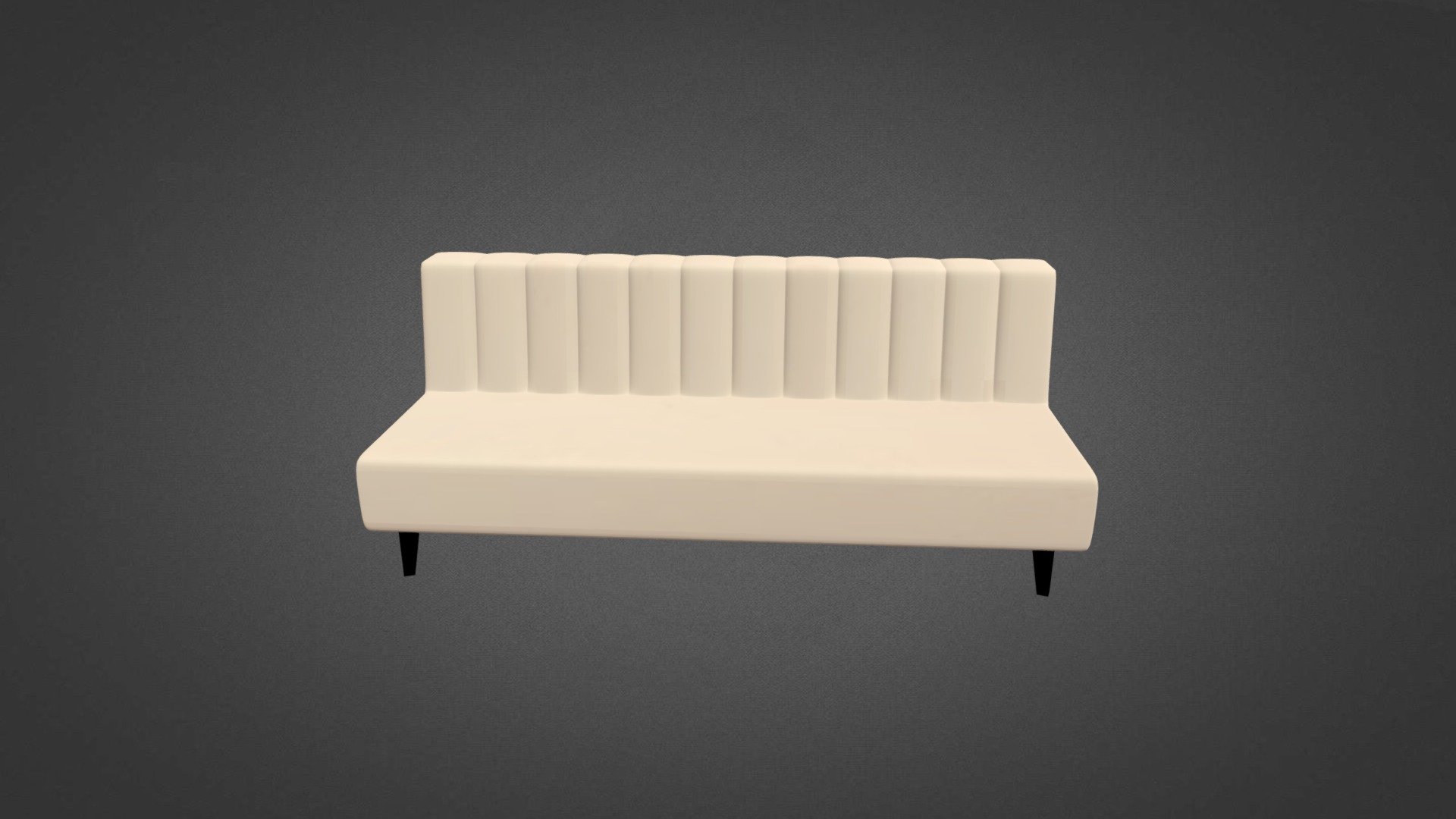 Chic Bench With Back — Sketchfab embed 3D viewer
