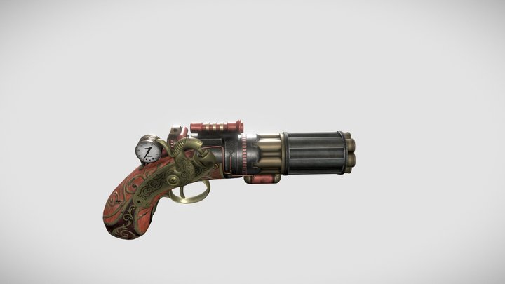 pirate vintage gun 3D Model