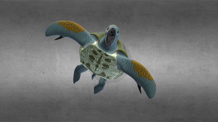 Prehistoric Reptile: Archelon 3D Model