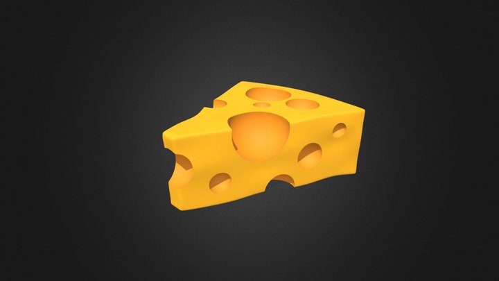 Cheese Model - Unity Game Asset (High Poly) 3D Model