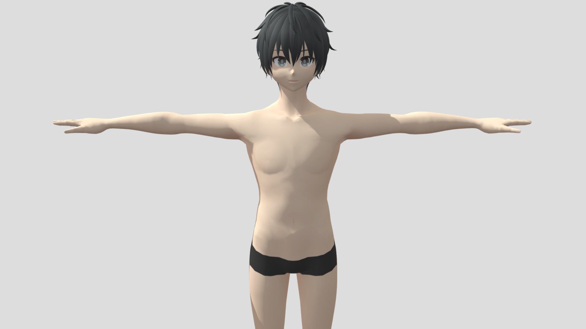 【anime Character Alex94i60】basic Male Buy Royalty Free 3d Model By