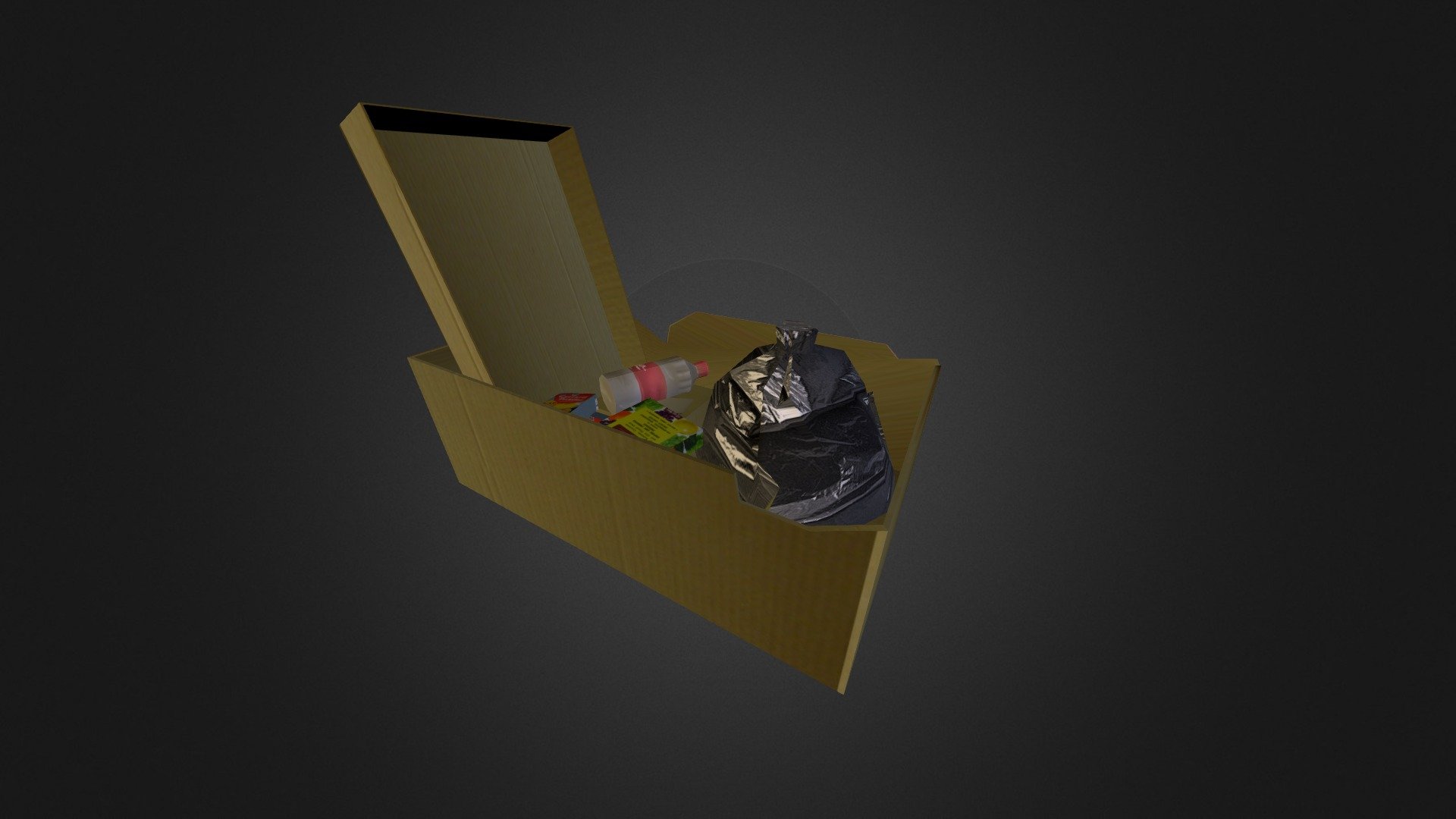 Rubbish Box 3D model by Jack Davies (JackDavies) [2766527] Sketchfab
