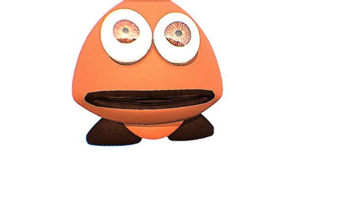 Cursed Goomba 3D Model
