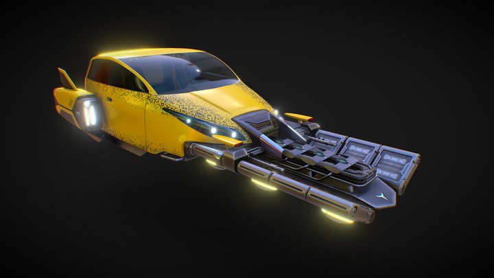 Cyber Vehicle 3D Model