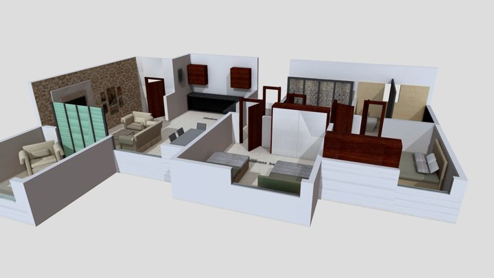 3d floor plan 5 3D Model