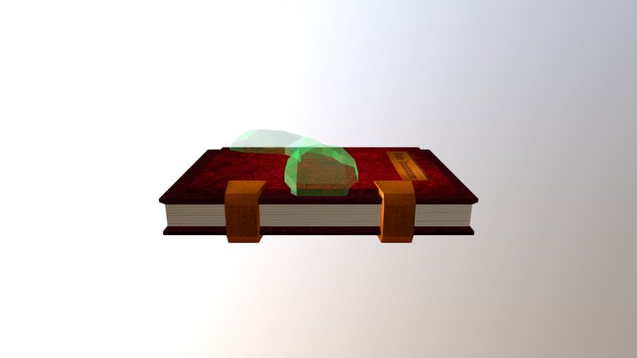 Spellbook (Textured) 3D Model