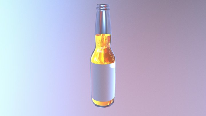 Corona Beer Bottle 3D Model
