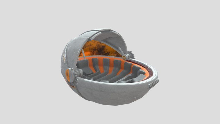 Baby Yoda Crib 3D Model