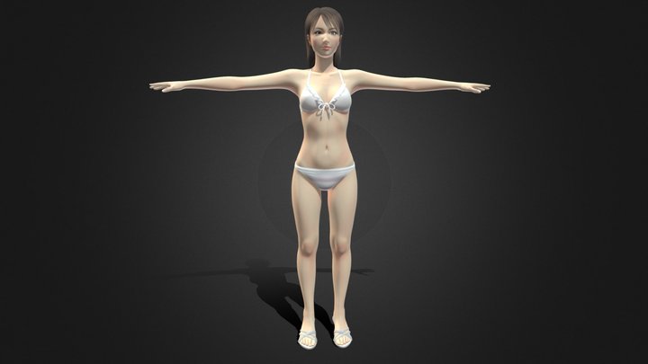 Bikini Girl 3D Model