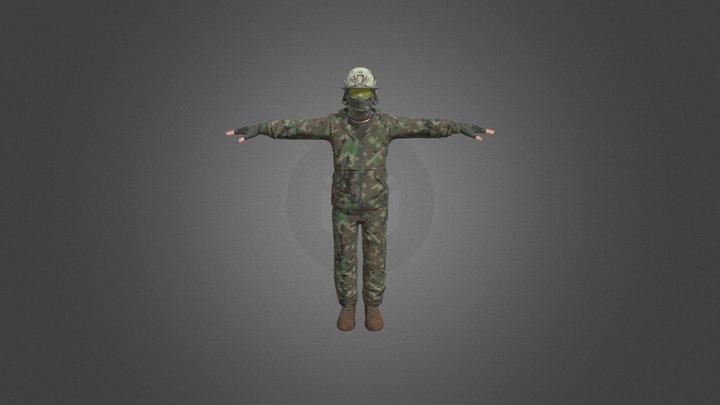 Support Soldier 3D Model