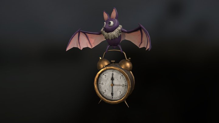 Clock Bat 3D Model