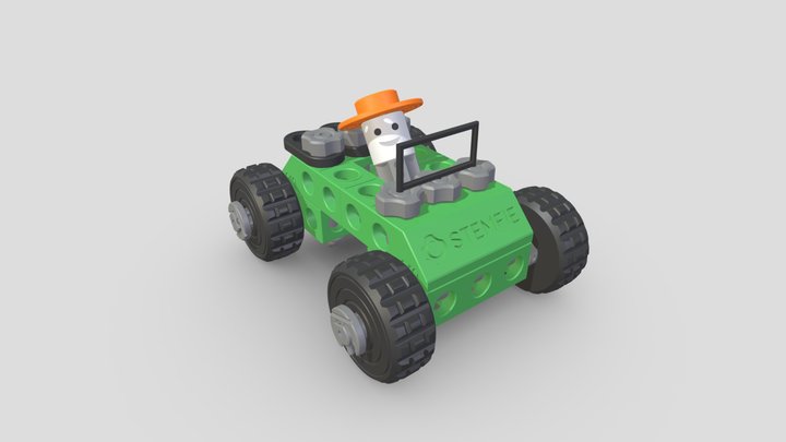 STEMFIE Small Toy Car 3D Model