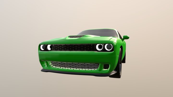Dodge Challenger Hellcat 3D Model