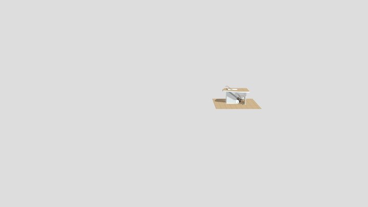 CSC FOYER2 - FINAL WITH GOLD BALUSTER 3D Model