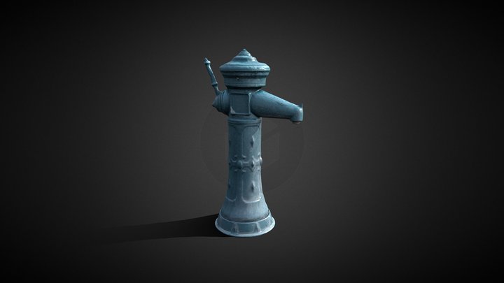 Decorative street water faucet 3D Model