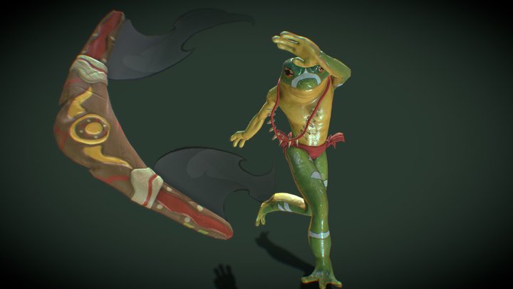 stylized exame 3D Model