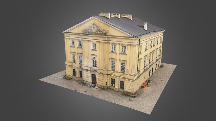 Crown Court (Old City Hall) in Lublin old town 3D Model