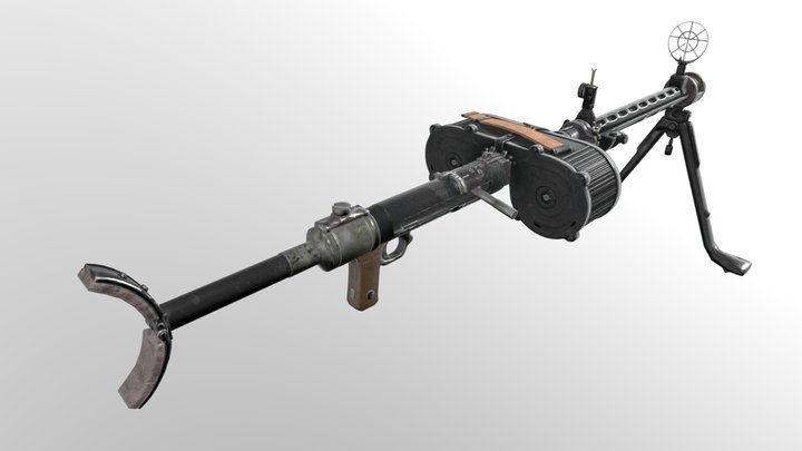 MG-15 (lowpoly) 3D Model