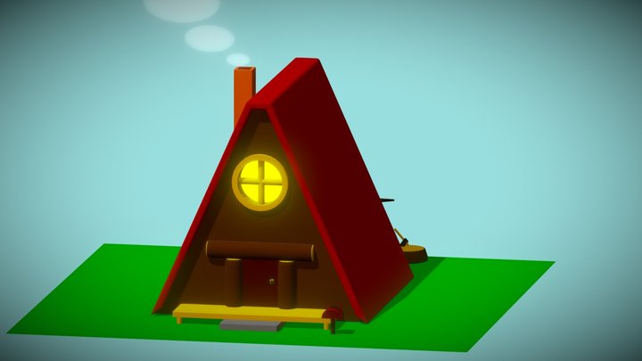 Stylized House 3D Model