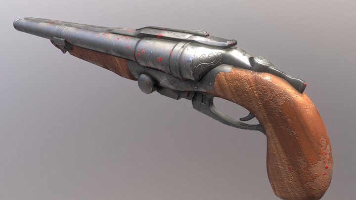 DOOM Supershotgun 3D Model